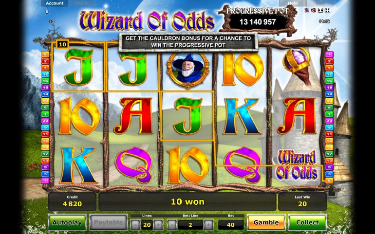 Wizard of Odds slot